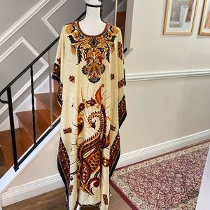 Noorani Long Floral Printed Kaftan
